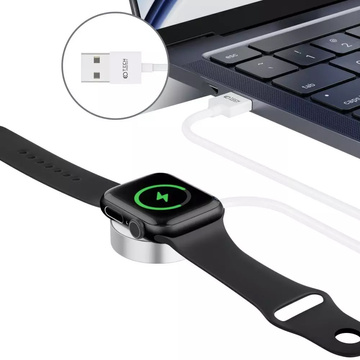 Ładowarka indukcyjna magnetyczna Kabel USB 120cm UltraBoost Magnetic Cable do Apple Watch White