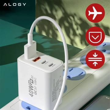 HUB-Splitter Alogy-Adapter für Computer-Laptop mit USB-C auf 3x USB-A 2.0 1x USB-A 3.0 Grau