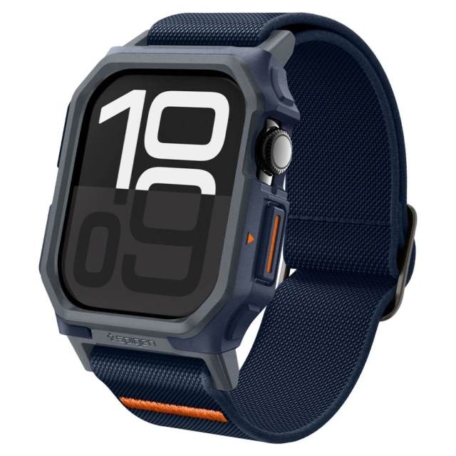 Armband für APPLE WATCH 10 (46MM) MARINEBLAU SPIGEN LITE FIT PRO