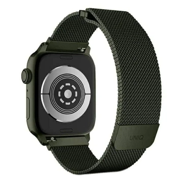 Pasek UNIQ Dante Apple Watch Series 4/5/6/7/8/SE/SE2 42/44/45mm Edelstahl zielony/grün