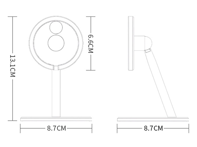 Uchwyt stojak do ładowarki Qi MagSafe na biurko Alogy do iPhone 12 13 14 Srebrny