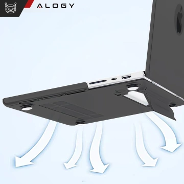 Alogy ProStand™ matte Hülle mit Ständer für MacBook Air 13,3" (A1932/A2179/A2337) Schwarz