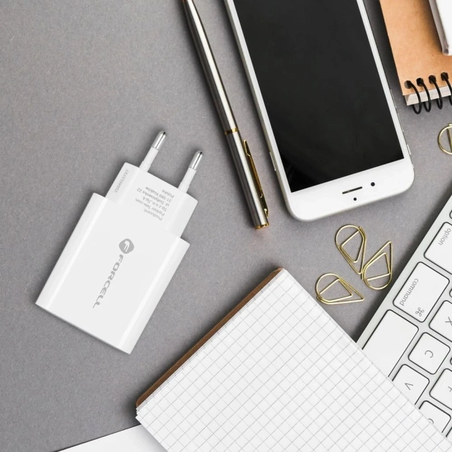 Ładowarka sieciowa USB-C 25W PD QC 4.0 Szybka Forcell do Samsung iPhone