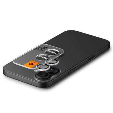 Osłona Aparatu Spigen Optik Pro Glas.TR EZ Fit iPhone 16/17 Silver 2-Pack