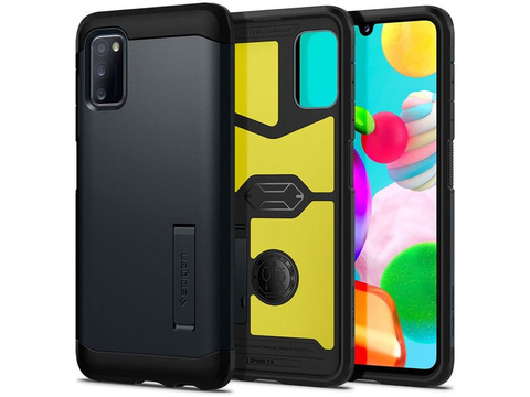 Etui Spigen Tough Armor für Samsung Galaxy A41 Metal Slate