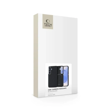 Samsung Galaxy S25 Tech-Protect Ion Carbon MagSafe Hülle Schwarz