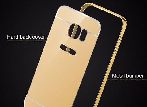 Etui bumper plecki mirror do Samsung Galaxy S7 Edge Czarne