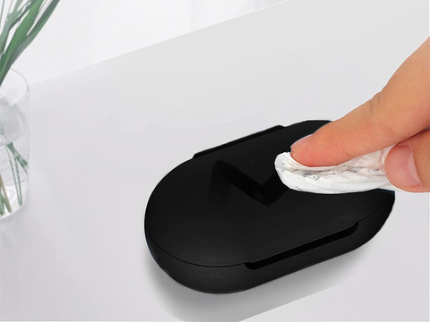 Silikonhülle Alogy Slim für Samsung Galaxy Buds / Buds Plus Schwarz