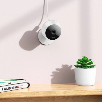 HOCO Full HD Indoor Kamera D3 Weiß mit Nachtsicht und Zwei-Wege-Sprache