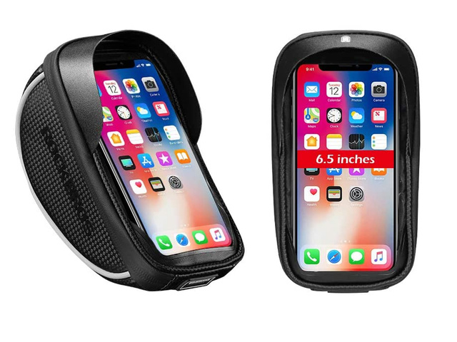 Etui torba rowerowa sakwa uchwyt do telefonu RockBros 010-4BK Czarne