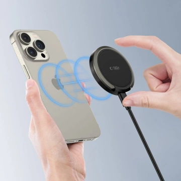 Ładowarka MagSafe Tech-Protect QI15W-A33 Czarna 15W Stojak