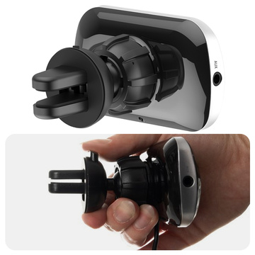 Transmiter FM Ładowarka samochodowa Bluetooth 2x USB QC 3.0 MP3 Quick Charge Czarny