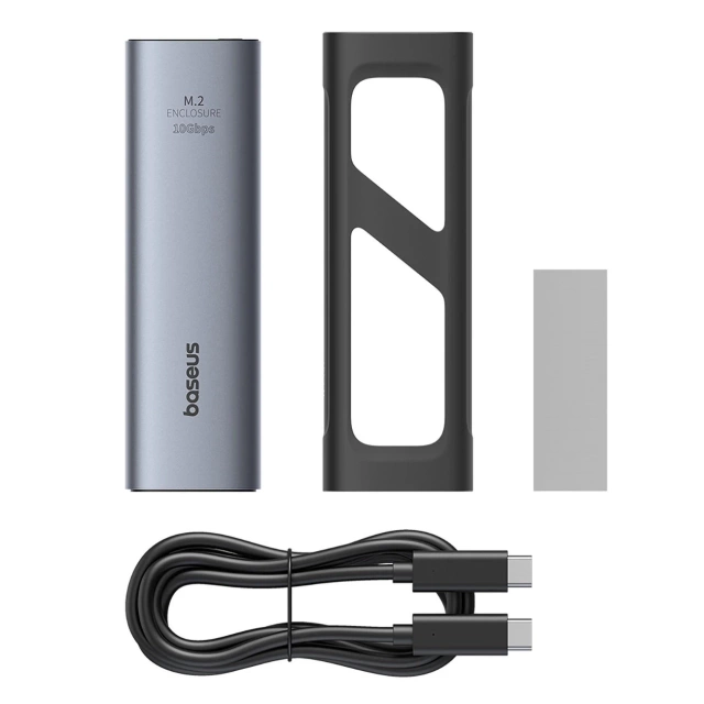 Baseus FlyJoy M.2 NVMe 10 Gb/s SSD Enclosure – szara obudowa do 8 TB