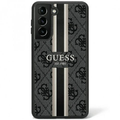 Etui Guess GUHCS23SP4RPSK do Samsung Galaxy S23 S911 czarny/black hardcase 4G Printed Stripe