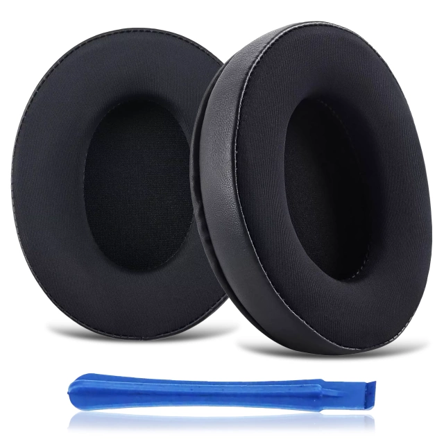 Nauszniki 2x wymienne pady gąbki do słuchawek do HyperX Cloud I / II / Alpha / Pro / S / X / Core / Stinger / Flight Czarne + urządzenie do demontażu