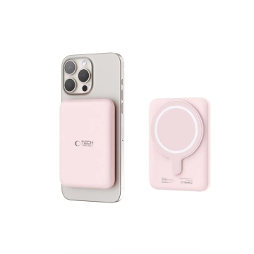 Magnetische Powerbank PB10 Lifemag Magsafe Power Bank 5000 mAh Pink