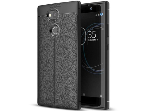 Etui pancerne Alogy leather case Sony Xperia L2 czarne + Szkło