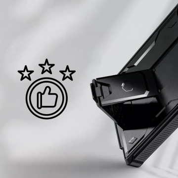 Samsung Galaxy S25 Ultra Hülle Schutzhülle Tech-Protect Kevlar Cam Schwarz