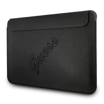 Guess Sleeve GUCS13PUSASBK 13" Czarny/Schwarz Saffiano Script