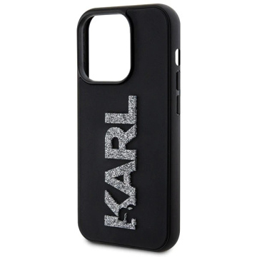 Etui Karl Lagerfeld KLHCP15X3DMBKCK für iPhone 15 Pro Max 6,7" czarny/schwarz Hardcase 3D Rubber Glitter Logo