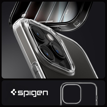 Hülle für iPhone 15 Pro Spigen Liquid Crystal Case, Schutzhülle für das Crystal Clear-Telefon
