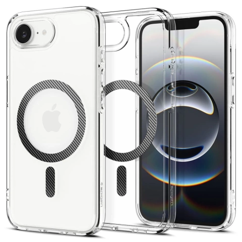 Etui do iPhone 16e Spigen Ultra Hybrid Mag MagSafe Carbon Fiber