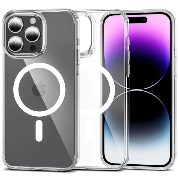 Hülle Flexair Hybrid Magsafe für Apple iPhone 15 Pro Max Clear