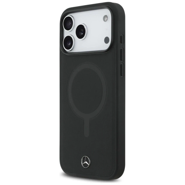 Etui do iPhone 17 Pro Max Mercedes-Benz Smooth Leather MagSafe Black