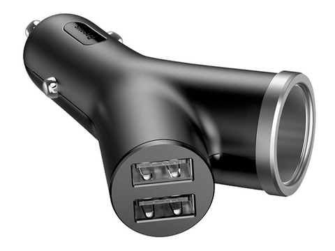 Baseus Y 3.4A Autoladegerät, 2x USB Zigarettenanzünderanschluss