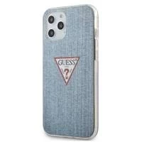Guess GUHCP12LPCUJULLB iPhone 12 Pro Max 6,7" Niebieski/hellblaues Hardcase Jeans Collection