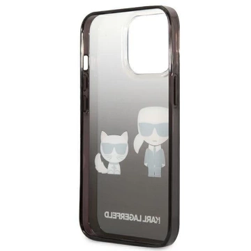 Karl Lagerfeld KLHCP13LTGKCK iPhone 13 Pro / 13 6,1" Hardcase czarny/black Gradient Ikonik Karl