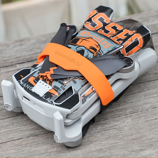 Uchwyt ochronny zabezpieczenie osłona ochrona śmigieł Alogy Wings opaski do drona do DJI Mini 3 Pro Czarno-pomarańczowy