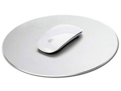 Alogy aluminiowa podkładka pod mysz do apple magic mouse okrągła srebrna