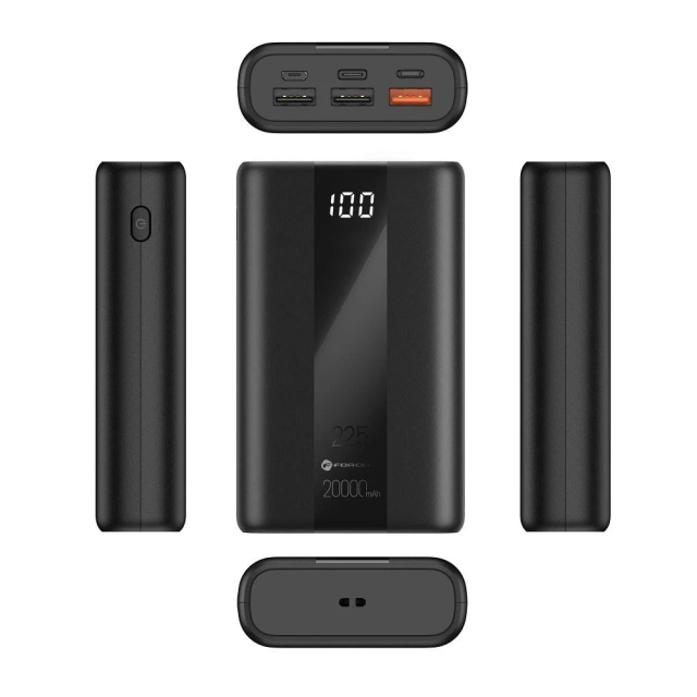 Powerbank Forcell F-Energy P20K2 20000mAh PD 22,5W QC3.0 Czarny