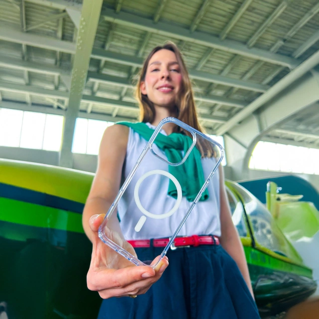 Etui do Apple iPhone 16 Pro do MagSafe 3mk MagCase wzmocniona obudowa pancerne plecki przezroczyste