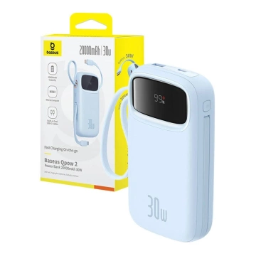 Powerbank Baseus QPow2 20000mAh 30W 2xUSB-C Blau