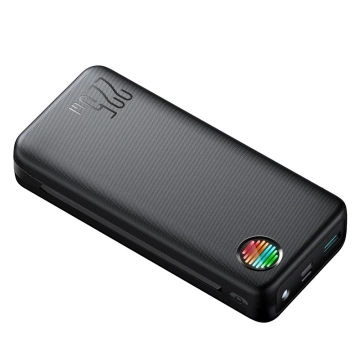 Joyroom JR-L015 20000 mAh 22,5 W Powerbank mit USB-C Lightning-Kabeln – Schwarz