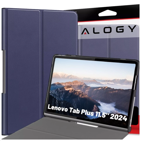 Schutzhülle für Lenovo Tab Plus 11,5" 2024 TB351FU Alogy Book Cover Case Tablet-Hülle Marineblau