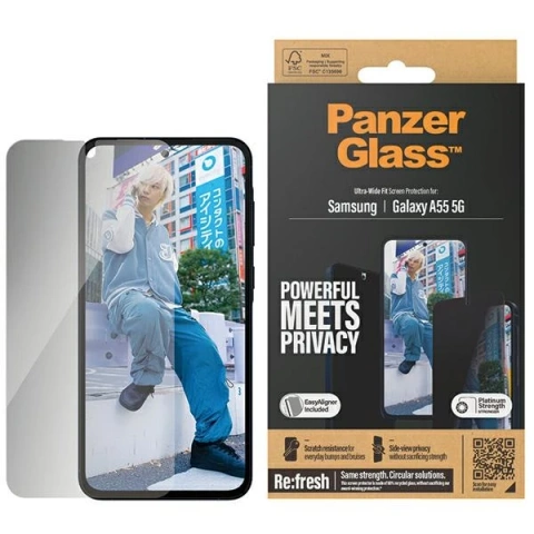 Szkło hartowane do Samsung Galaxy A55 5G PanzerGlass Ultra-Wide Fit Privacy EasyAligner