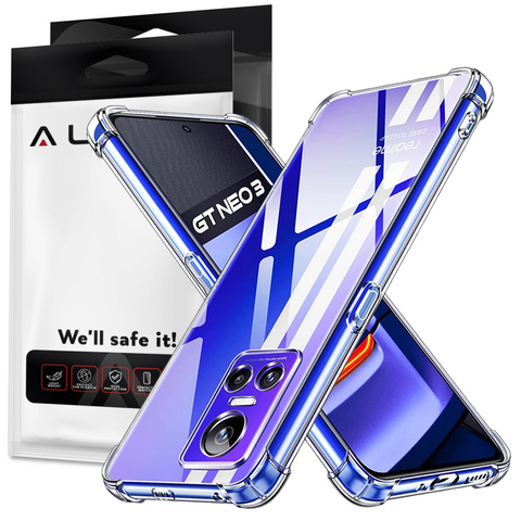 ShockProof Alogy Silicone Armor Case für Realme GT Neo 3 Global Transparent