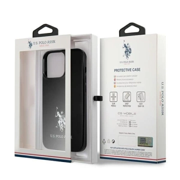 iPhone 13 Pro Max 6,7"-Handyhülle mit US-Polo-Pferde-Logo Schwarz Schwarz