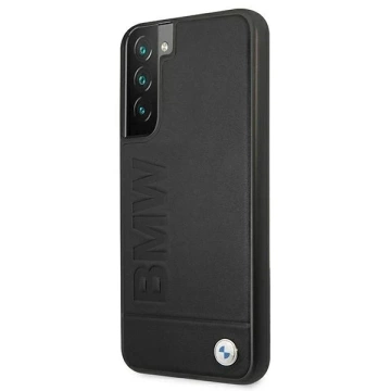 BMW BMHCS22MSLLBK Hülle für Galaxy S22 S906 Hardcase Signatur Logo Aufdruck schwarz/schwarz