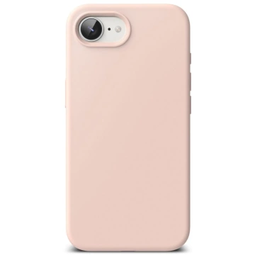 Etui Ringke Silicone Magnetic MagSafe für iPhone 16e Pink Sand