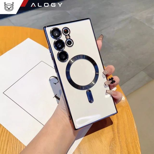 Etui do Samsung Galaxy S25 Ultra Alogy LuxeShield™️ Glamour Luxury Ring obudowa z osłoną aparatów Czarne