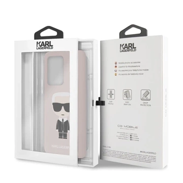 Etui Karl Lagerfeld KLHCS69SLFKPI für Samsung Galaxy S20 Ultra G988 Hardcase Silikon Iconic