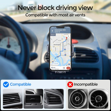 Joyroom JR-ZS243 Autohalterung für den Kühlergrill mit Wireless 15W Black Charger