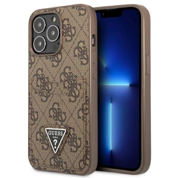 Etui Guess GUHCP13LP4TPW für iPhone 13 Pro / 13 6,1" Hardcase 4G Triangle Logo Cardslot