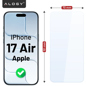 Gehärtetes Glas für Apple iPhone 16 Displayschutzfolie 9H Alogy Heavy Pro™️