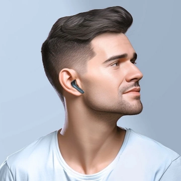 HOCO TWS ANC ENC EQ5 Kabellose Bluetooth-Kopfhörer mit Ladehülle, Schwarz
