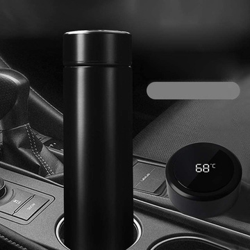 Thermobecher Smart Bottle LED Flasche 500ml Schwarz